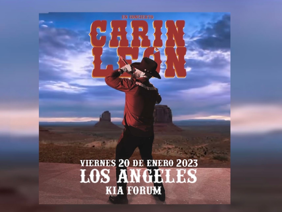 el rugido de Carin León resonará en el icónico Kia Forum de Los Ángeles el próximo 20 de enero del 2023